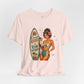 Retro Pin Up Coconut Kisses & Rum Wishes Unisex Tee
