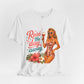 Retro Pin Up Rosé the Day Away Unisex Tee