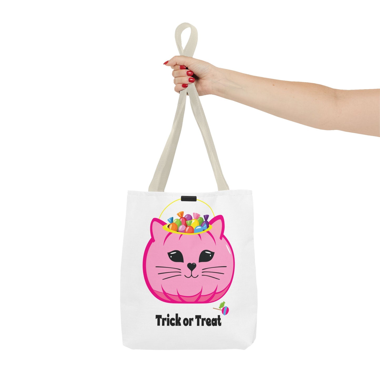 Trick or Treat Kitty Cat Pail Tote