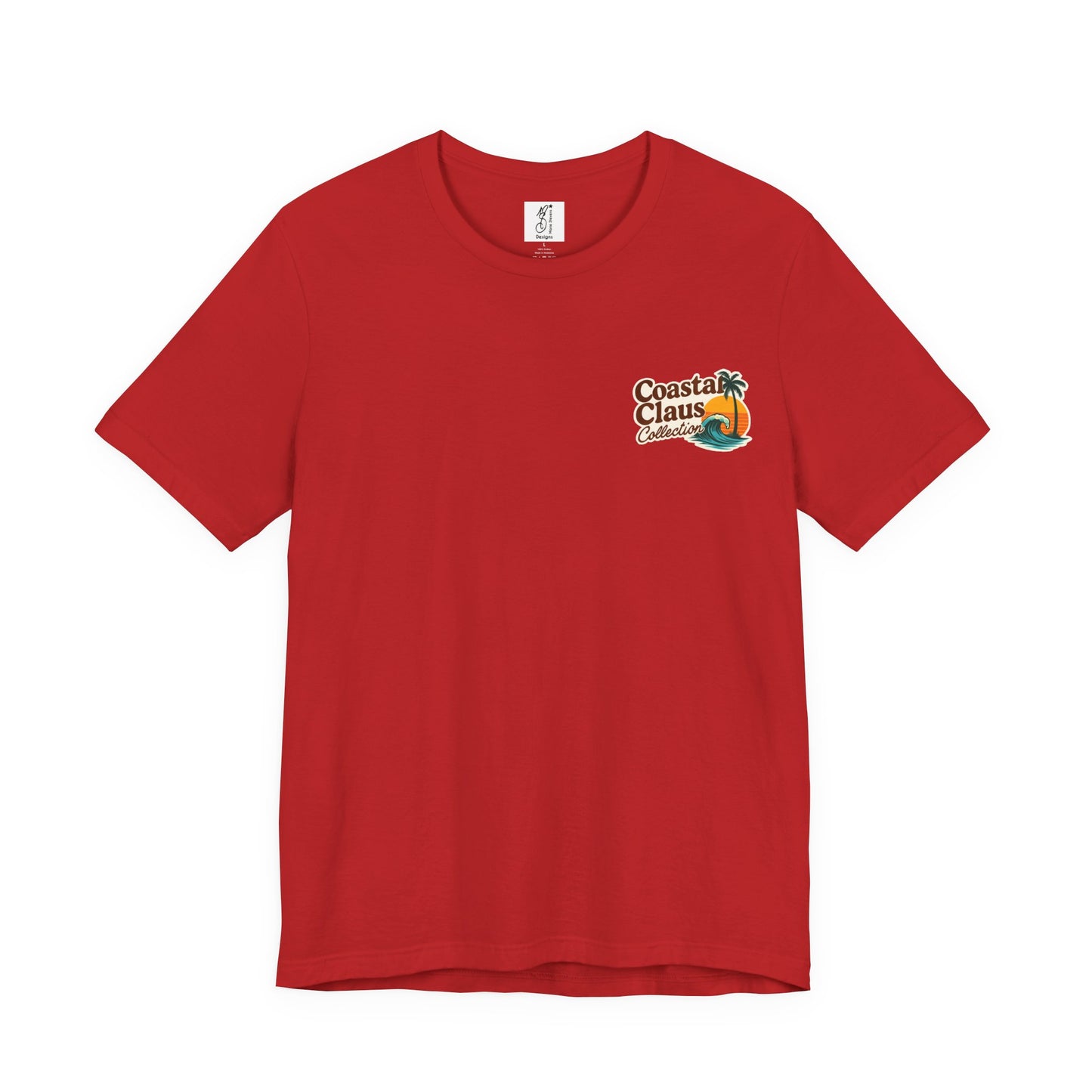 Surf Into the Season Tee — Retro Coastal Christmas Tee