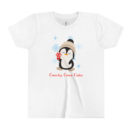 Candy Cane Cutie Youth Short Sleeve Tee