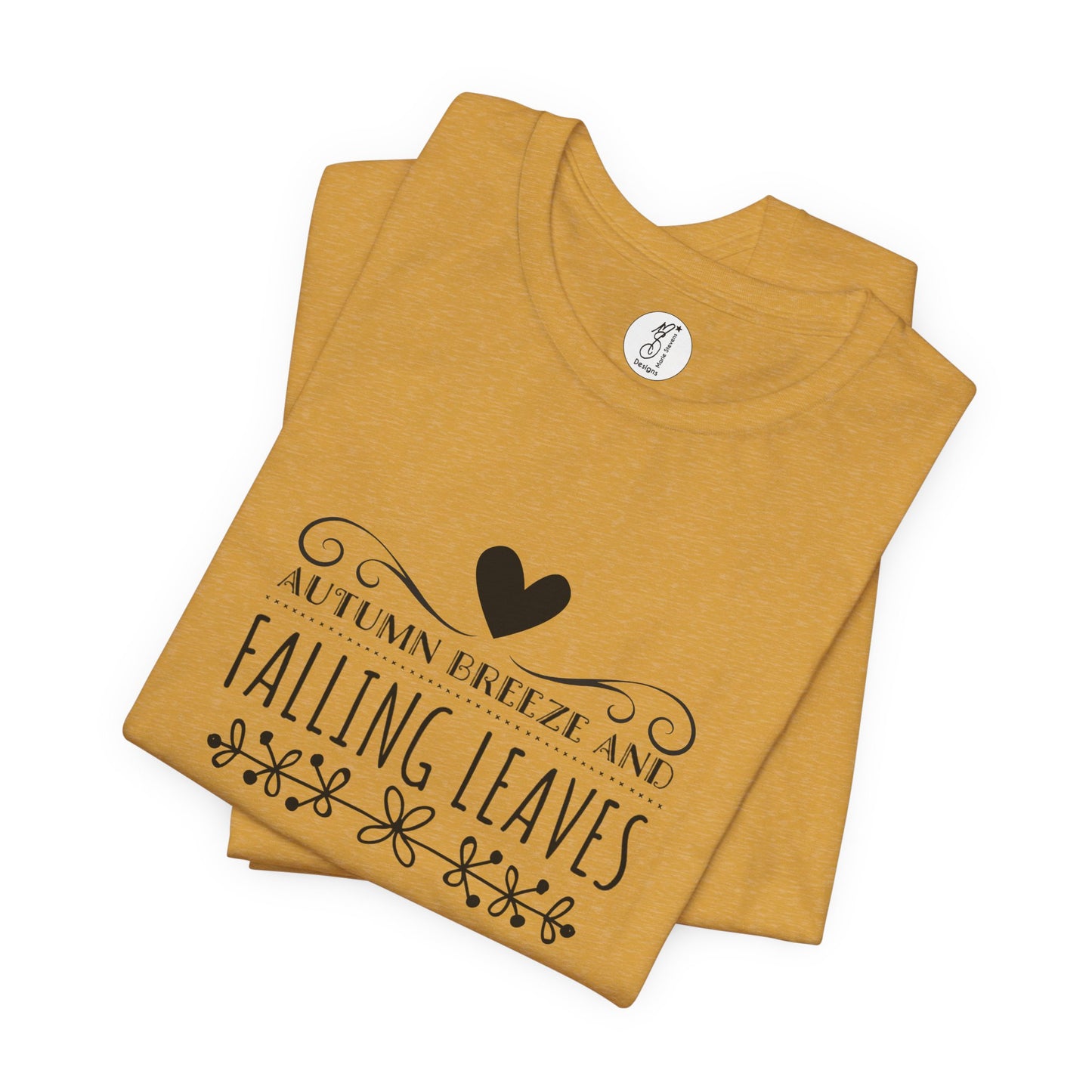 Autumn Breeze and Falling Leaves Unisex Tee