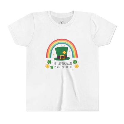 St. Patrick's Day Youth Tee - 'The Leprechaun Made Me Do It'