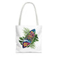 Tropical Surf Turtle Tote Bag