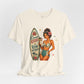 Retro Pin Up Coconut Kisses & Rum Wishes Unisex Tee