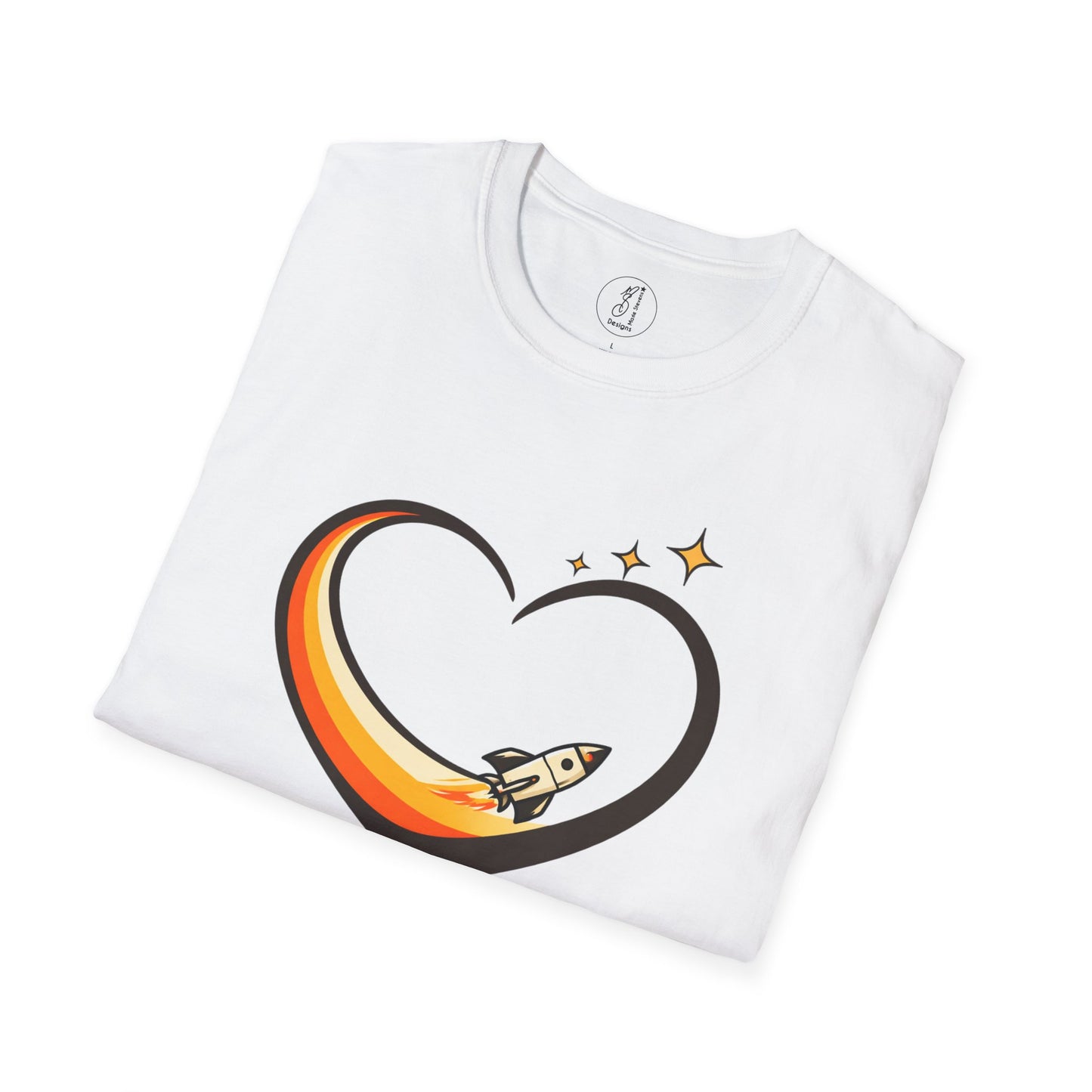 Space Coast Florida Rocket Heart T-Shirt