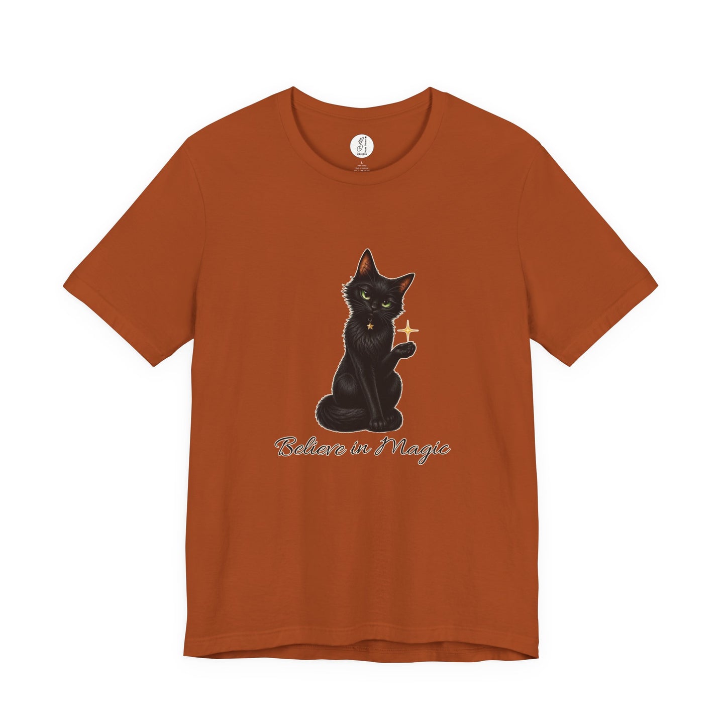 Believe in Magic Black Cat Unisex Tee