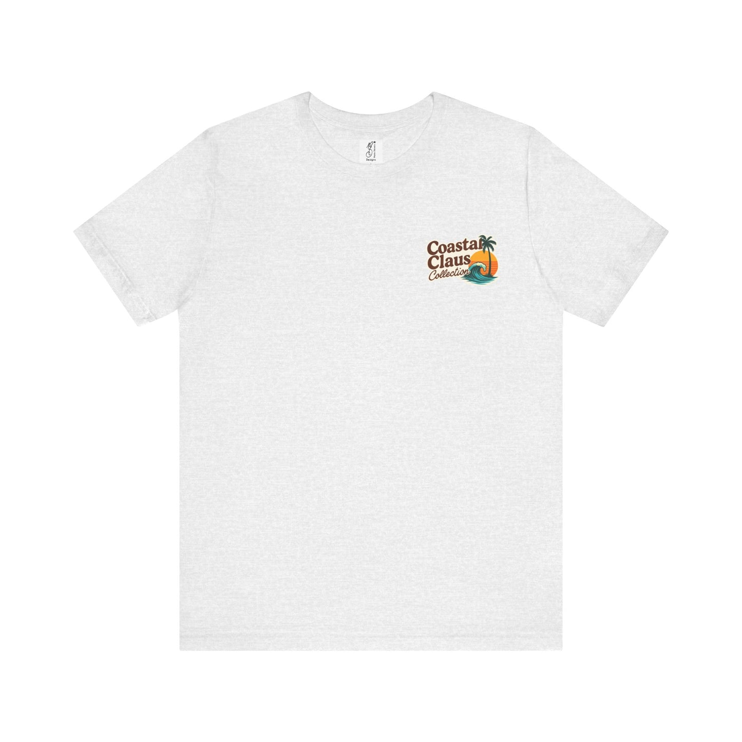 Surf Into the Season Tee — Retro Coastal Christmas Tee