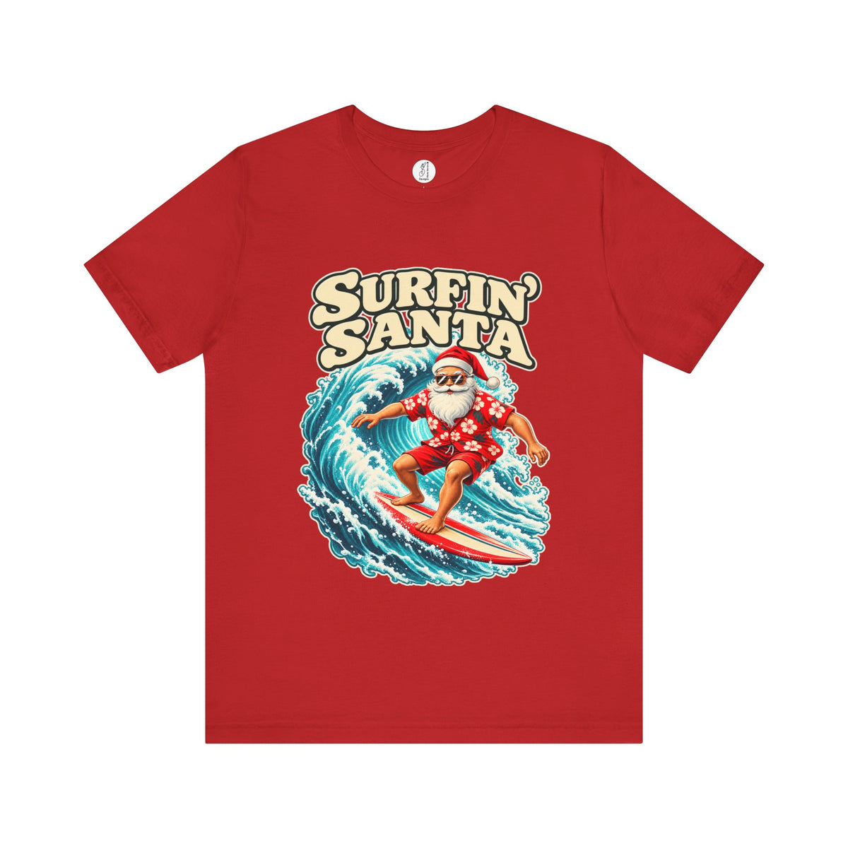 Surfin’ Santa Adult Unisex Tee