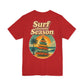 Surf Into the Season Tee — Retro Coastal Christmas Tee