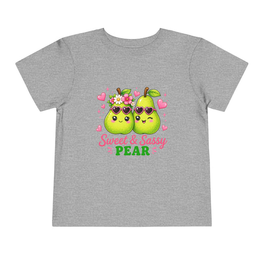 Sweet and Sassy Pear Toddler Short Sleeve Tee