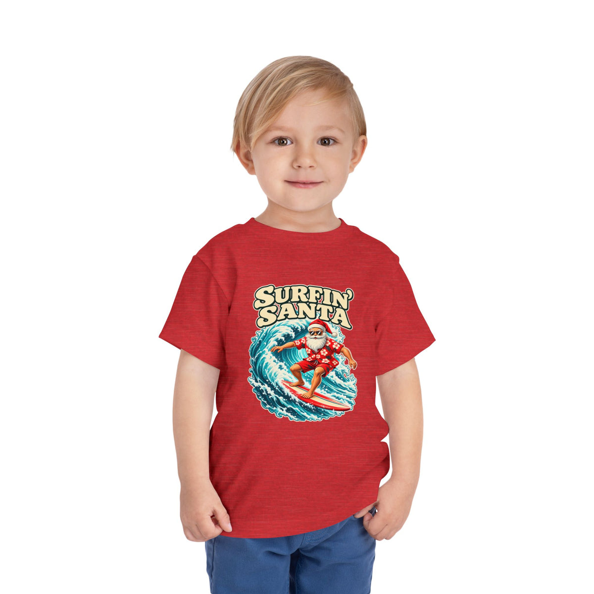 Surfin' Santa Toddler Tee