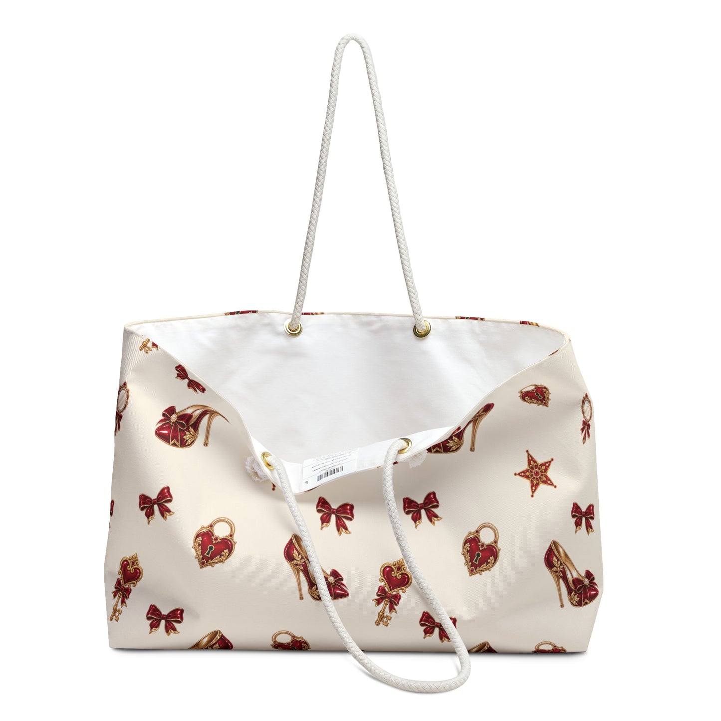 Wonderland Glam Patterned Travel Tote Bag
