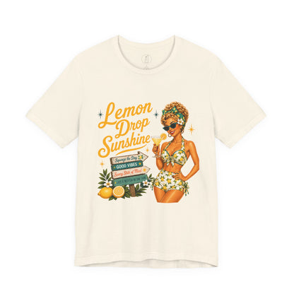 Retro Pin Up Lemon Drop Sunshine Unisex Tee