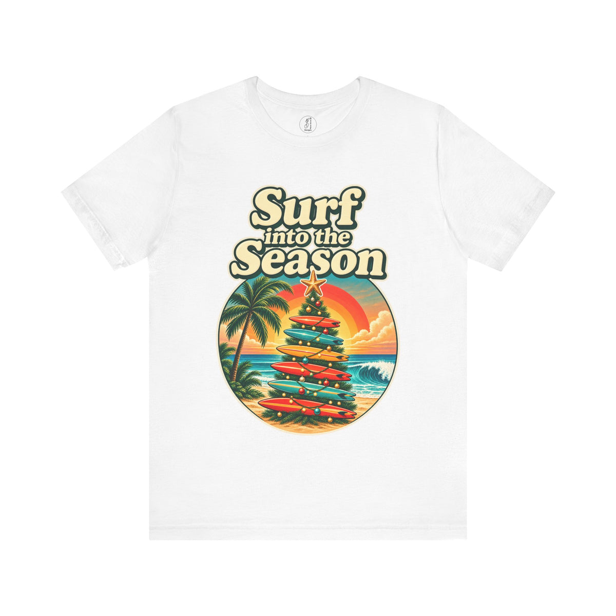 Surf Into the Season Adult Unisex Tee