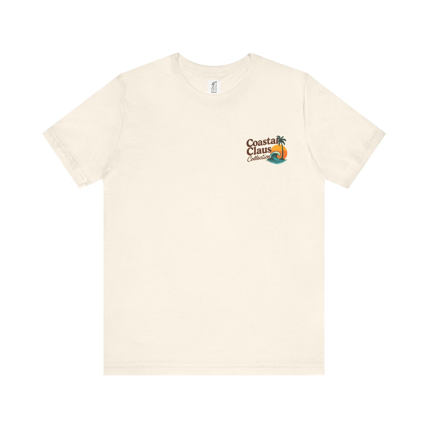 Surf Into the Season Tee — Retro Coastal Christmas Tee