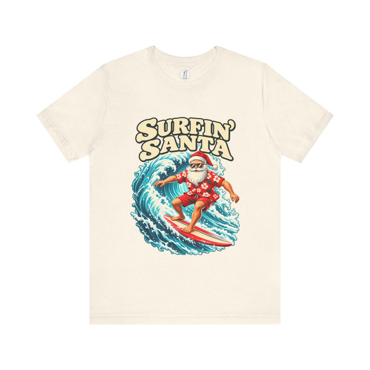 Surfin’ Santa Adult Unisex Tee