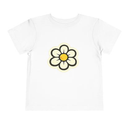 Toddler Daisy Tee — Cute Yellow Flower Graphic Short Sleeve