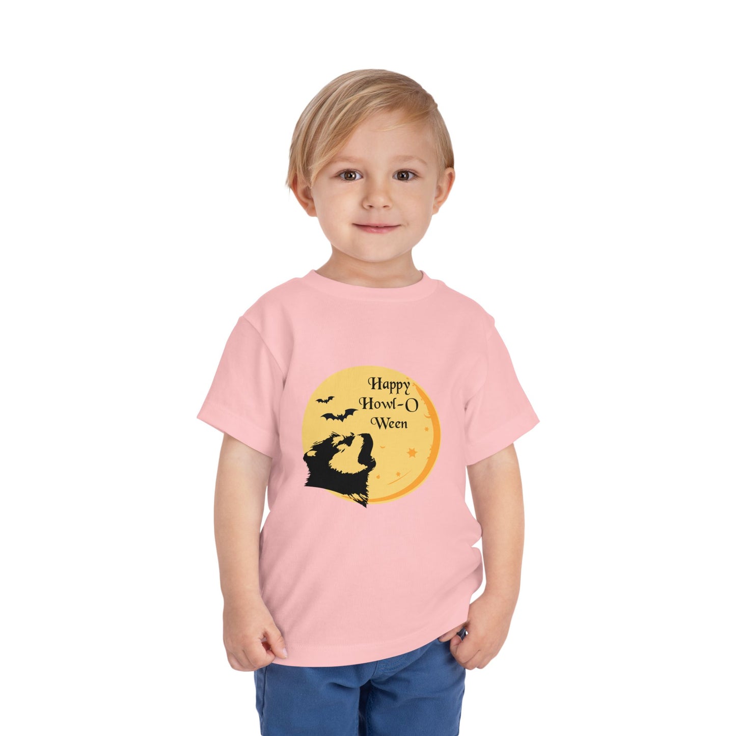 Happy Howl-o-ween Wolf Pup Toddler Tee