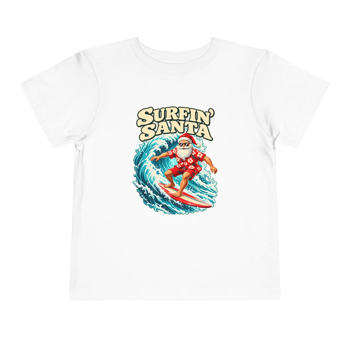 Surfin' Santa Toddler Tee